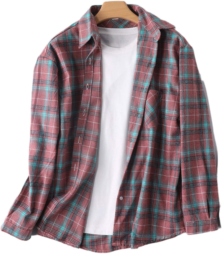 Plaid Long-Sleeved Shirt Cotton Conventional Version Leisure